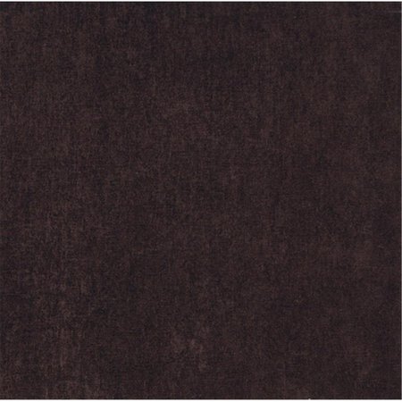 FINEFABRICS 54 in. Wide Dark Brown Smooth Polyester Velvet Upholstery Fabric FI60013